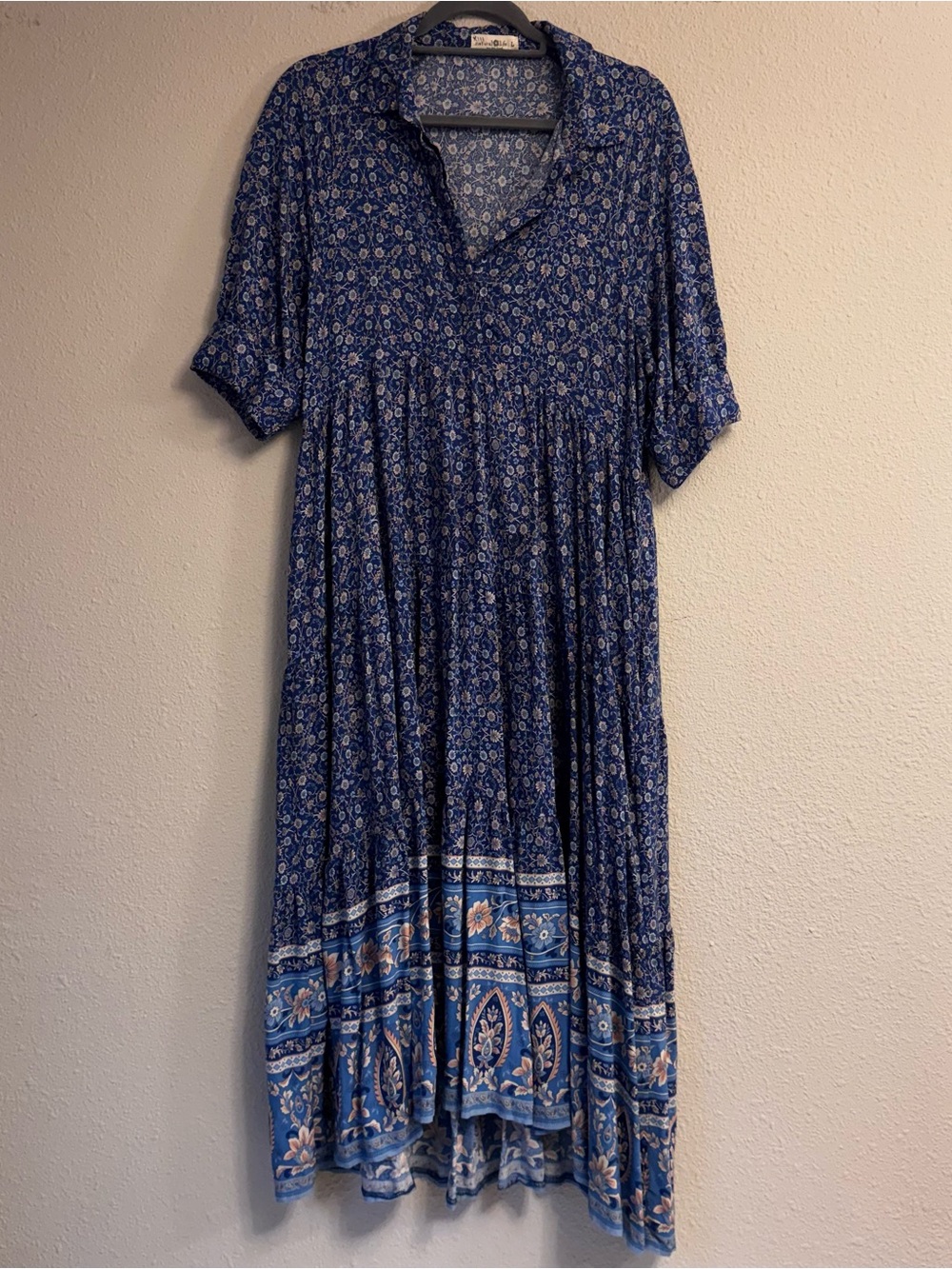 NATURAL LIFE Blue Floral Maxi Dress